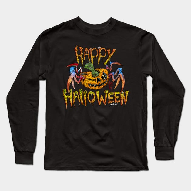 Happy Halloween by Grafixs©/ Miguel Heredia Long Sleeve T-Shirt by Grafixs©